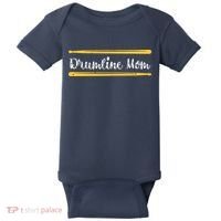 Funny Women Drum Lover Gift DrumLine Mom Baby Bodysuit thumb 0