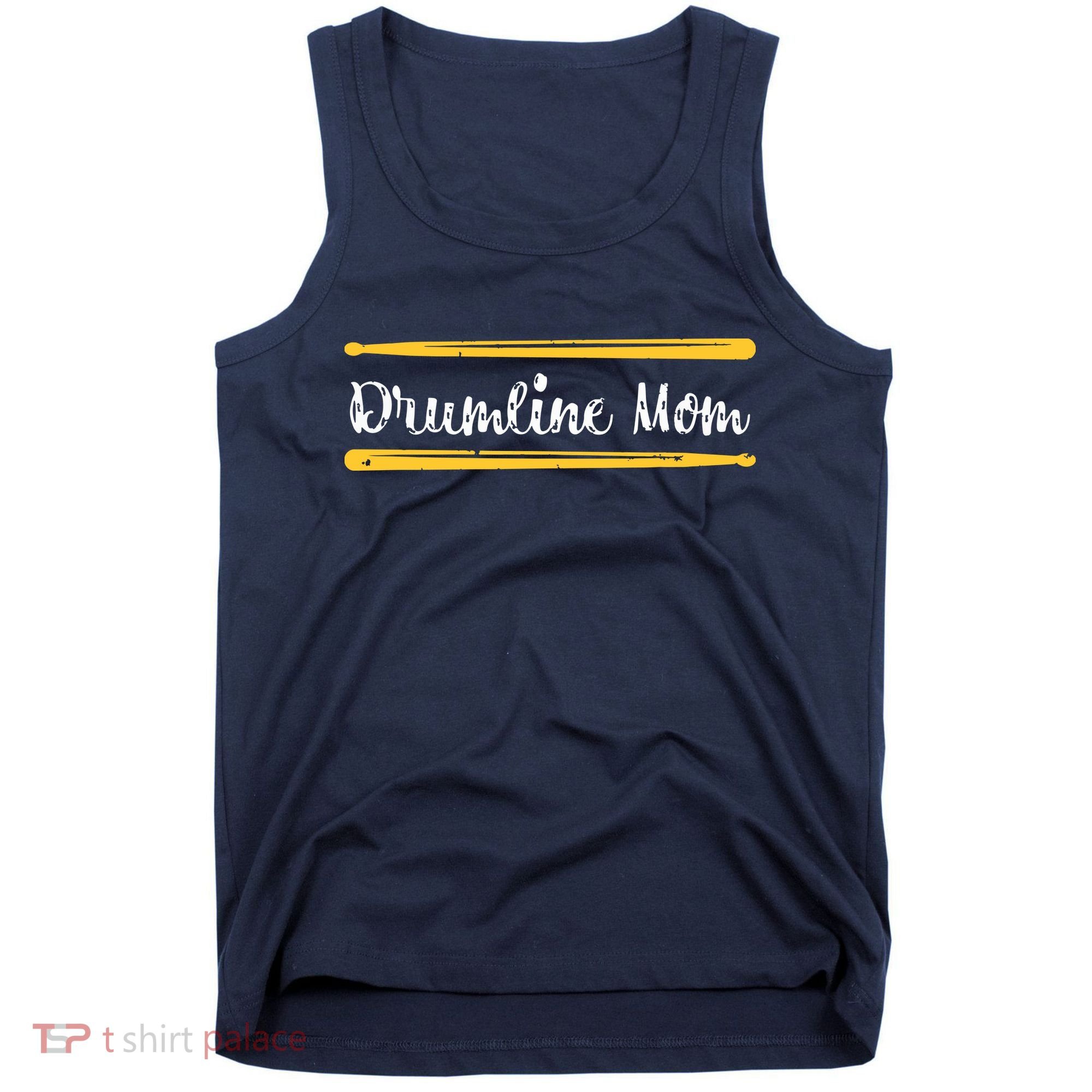 Funny Women Drum Lover Gift DrumLine Mom Tank Top
