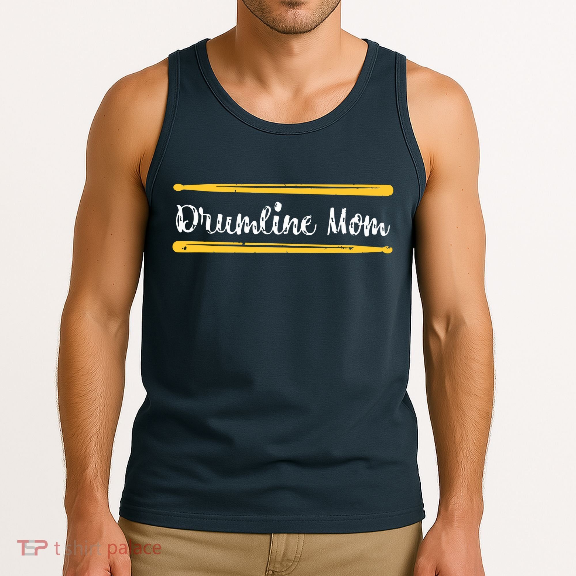 Funny Women Drum Lover Gift DrumLine Mom Tank Top