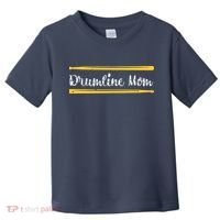 Funny Women Drum Lover Gift DrumLine Mom Toddler T-Shirt thumb 0