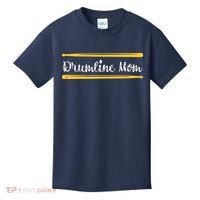 Funny Women Drum Lover Gift DrumLine Mom Kids T-Shirt thumb 0