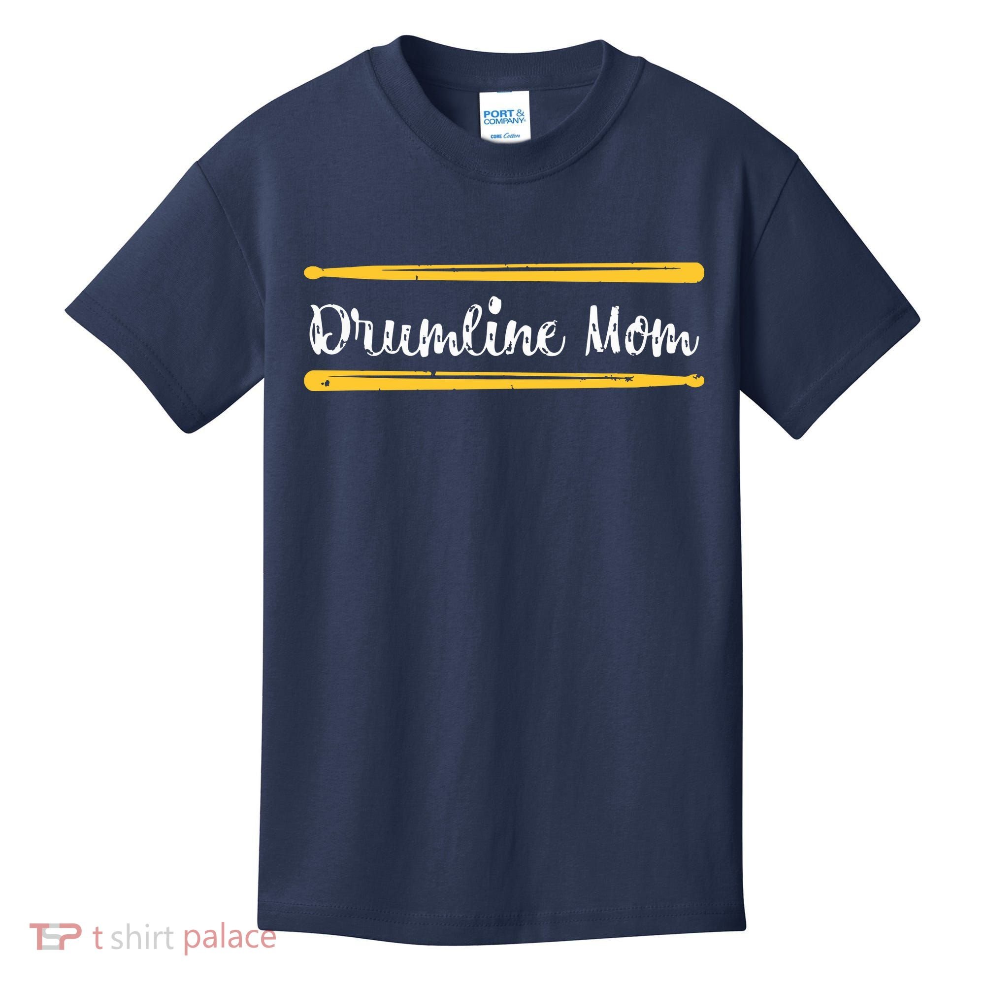 Funny Women Drum Lover Gift DrumLine Mom Kids T-Shirt