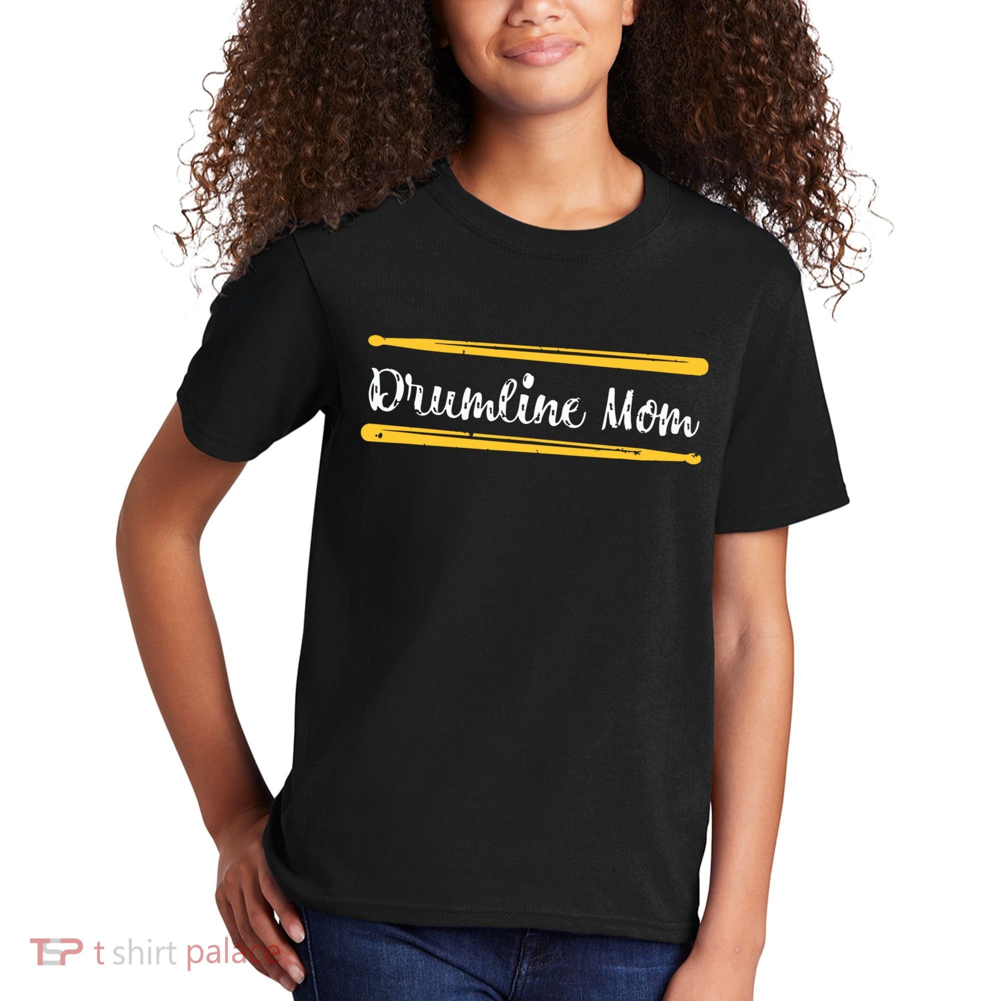 Funny Women Drum Lover Gift DrumLine Mom Kids T-Shirt