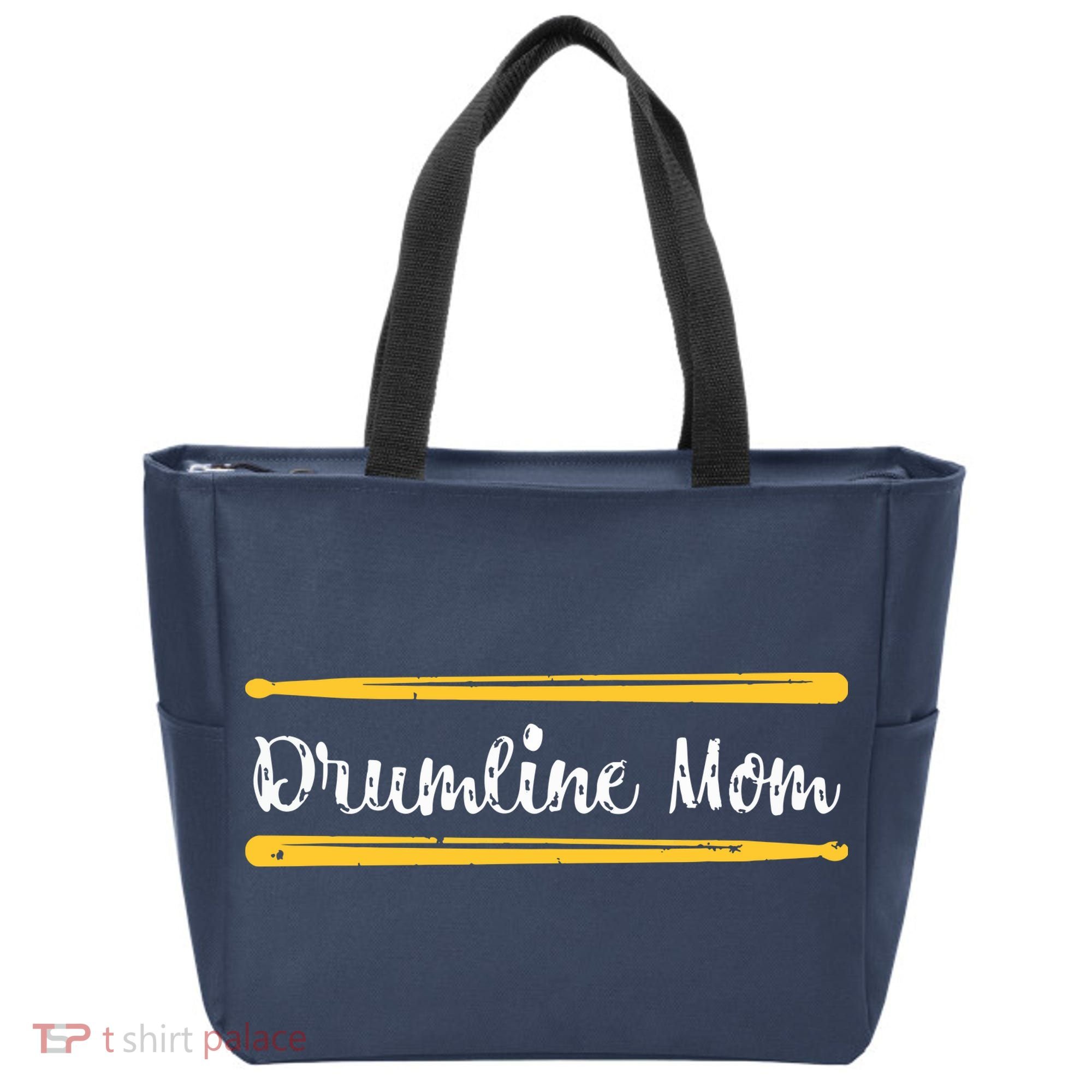 Funny Women Drum Lover Gift DrumLine Mom Tote Bag