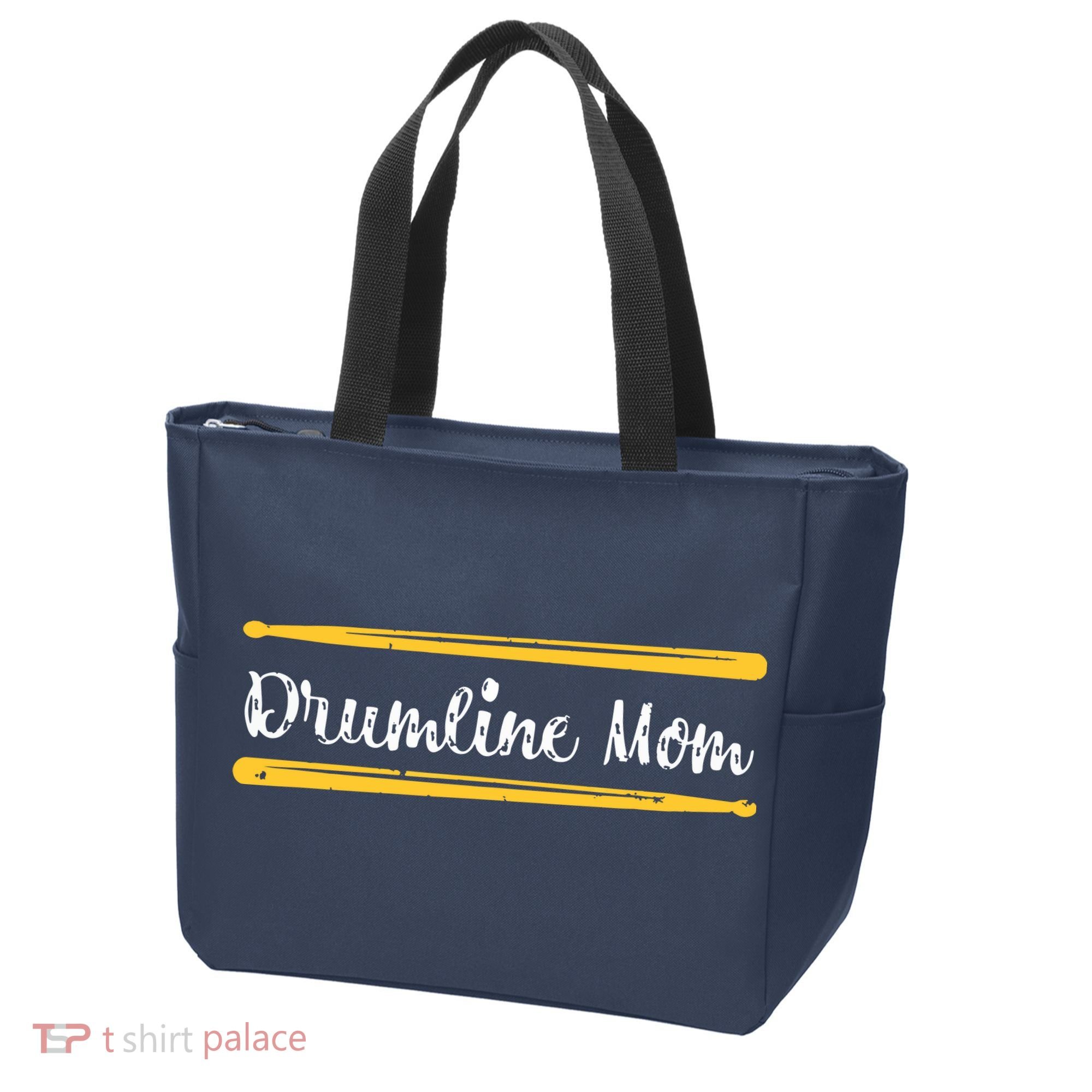Funny Women Drum Lover Gift DrumLine Mom Tote Bag