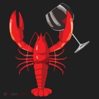 Funny Wine Drinking Lobster Red Crawfish Wine Lovers Gift Women's Sweatshirt thumb 2