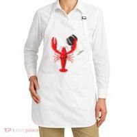 Funny Wine Drinking Lobster Red Crawfish Wine Lovers Gift Apron thumb 2