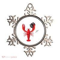 Funny Wine Drinking Lobster Red Crawfish Wine Lovers Gift Ornament thumb 0