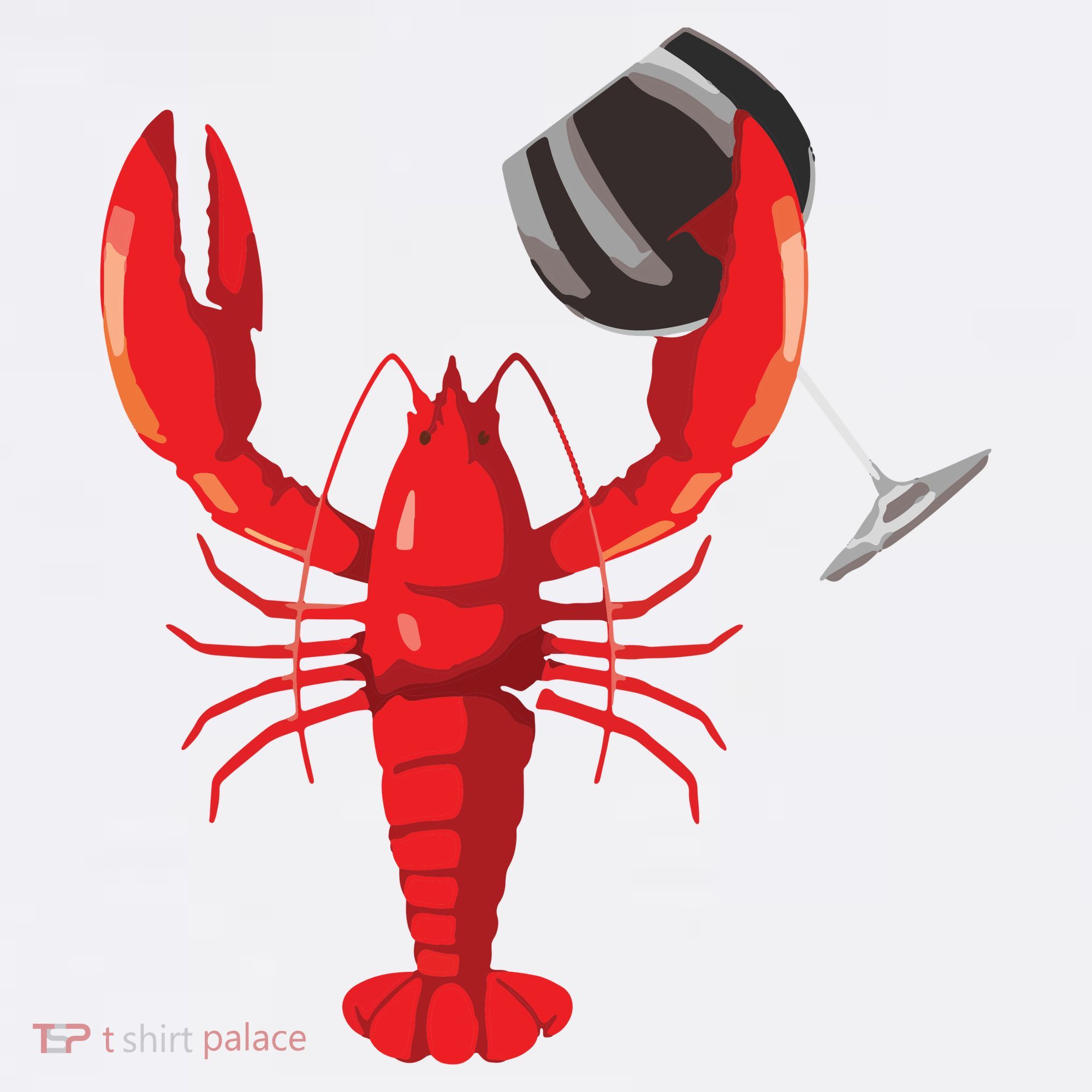 Funny Wine Drinking Lobster Red Crawfish Wine Lovers Gift Hat