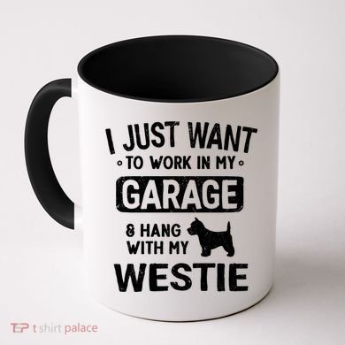 Funny Westie Dad Garage Hang With Gift Coffee Mug