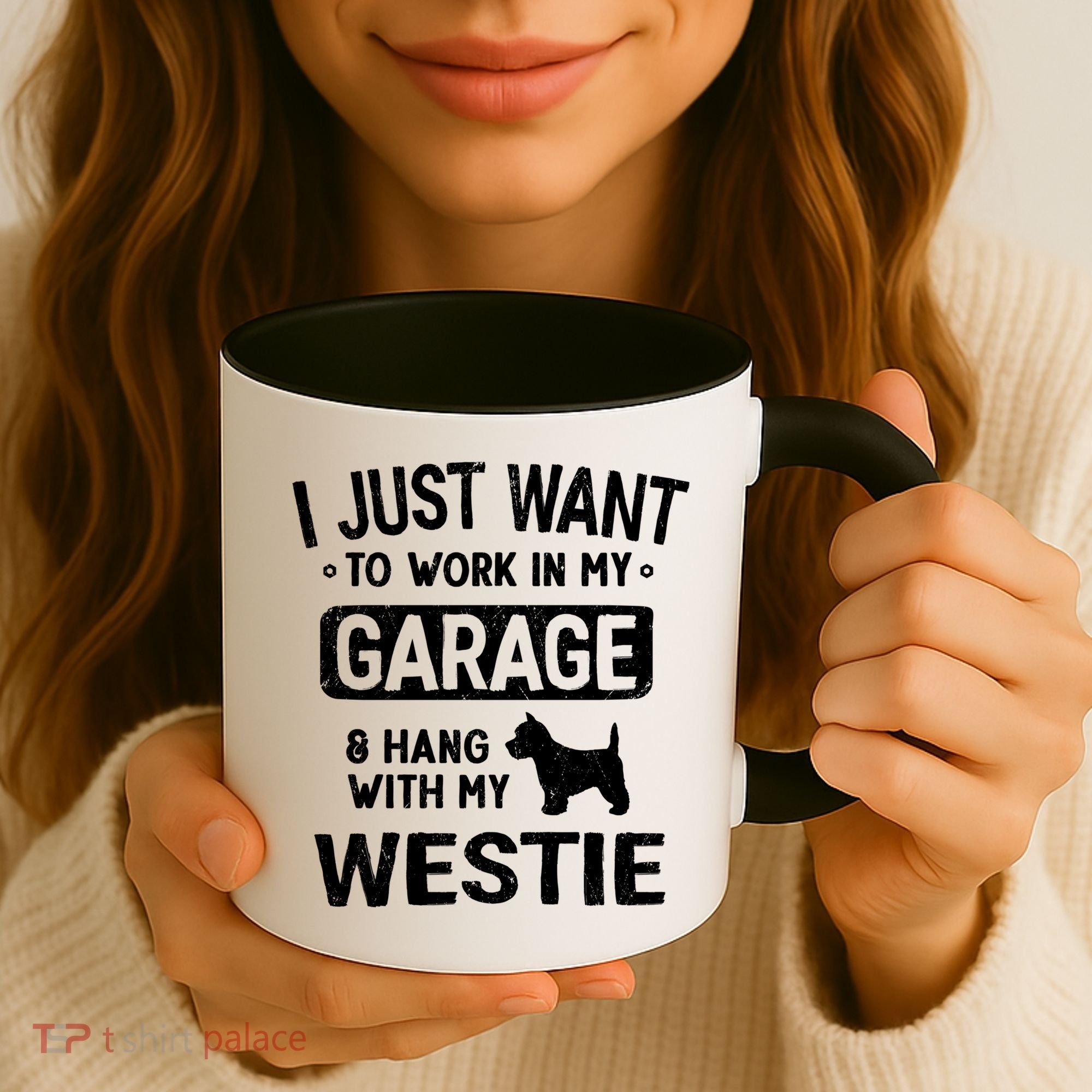 Funny Westie Dad Garage Hang With Gift Coffee Mug