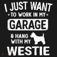 Funny Westie Dad Garage Hang With Gift Women's Hoodie thumb 2