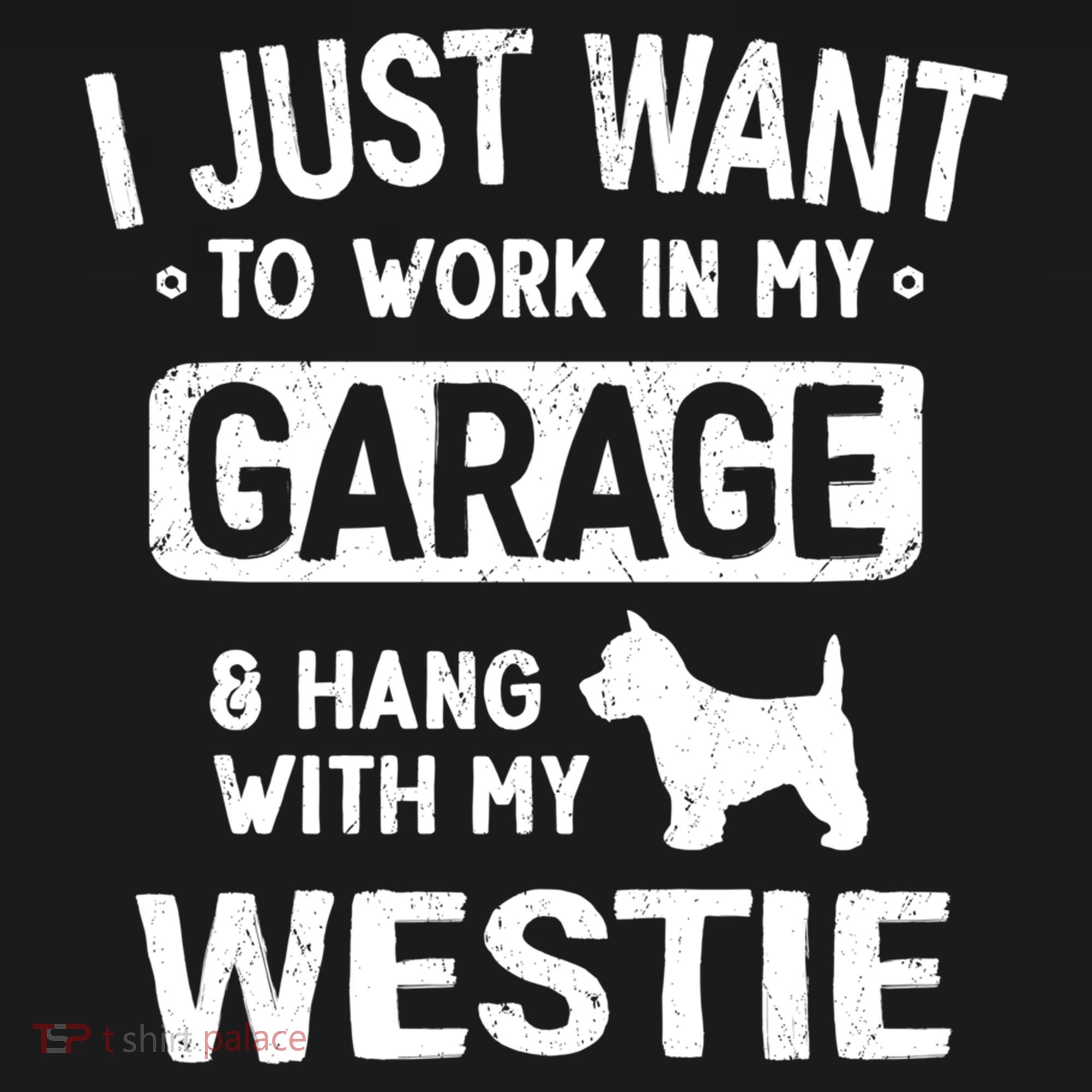 Funny Westie Dad Garage Hang With Gift Ornament