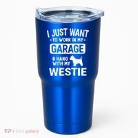 Funny Westie Dad Garage Hang With Gift Tumbler thumb 0