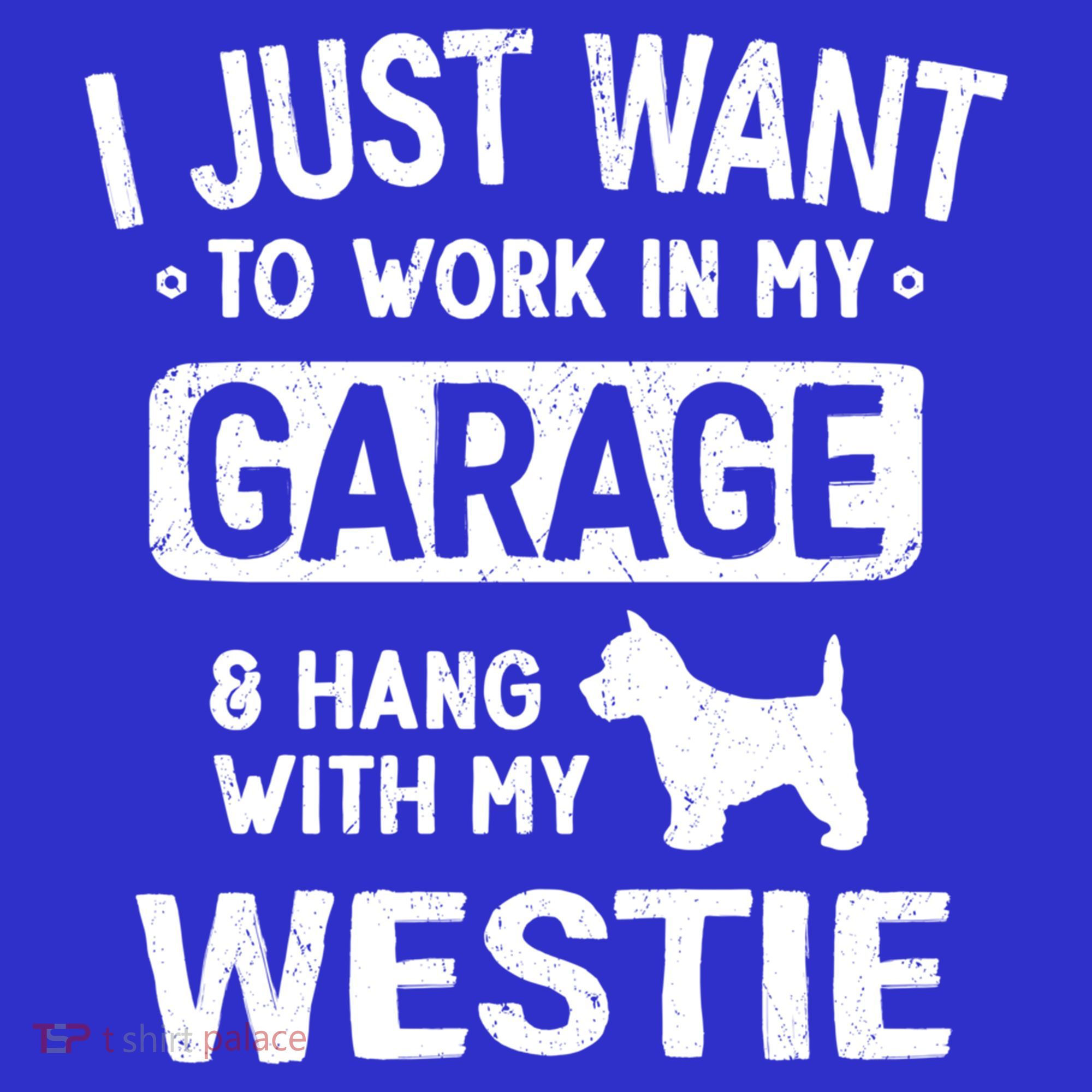 Funny Westie Dad Garage Hang With Gift Mousepad