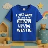 Funny Westie Dad Garage Hang With Gift Toddler T-Shirt thumb 3
