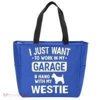 Funny Westie Dad Garage Hang With Gift Tote Bag thumb 0
