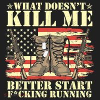 Funny What Doesn't Kill Me Better Start F Running Veteran Beanie thumb 2