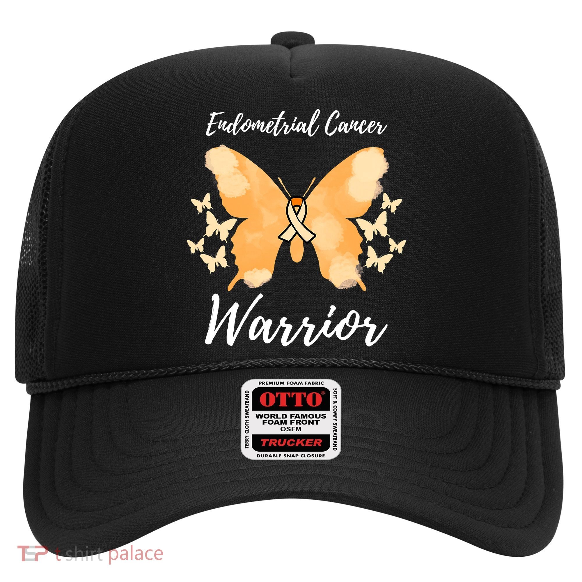 Funny Warrior Endometrial Cancer Awareness Uterine Cancer Hat