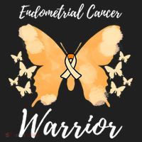 Funny Warrior Endometrial Cancer Awareness Uterine Cancer Golf Towel thumb 3