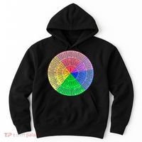 Feelings Wheel Emotion Chart Mental Health Therapy Chart Hoodie thumb 0