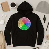 Feelings Wheel Emotion Chart Mental Health Therapy Chart Hoodie thumb 3