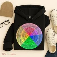 Feelings Wheel Emotion Chart Mental Health Therapy Chart Hoodie thumb 4