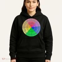 Feelings Wheel Emotion Chart Mental Health Therapy Chart Hoodie thumb 5