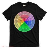 Feelings Wheel Emotion Chart Mental Health Therapy Chart T-Shirt thumb 0