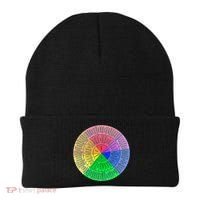 Feelings Wheel Emotion Chart Mental Health Therapy Chart Beanie thumb 0