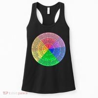 Feelings Wheel Emotion Chart Mental Health Therapy Chart Women's Tank Top thumb 0