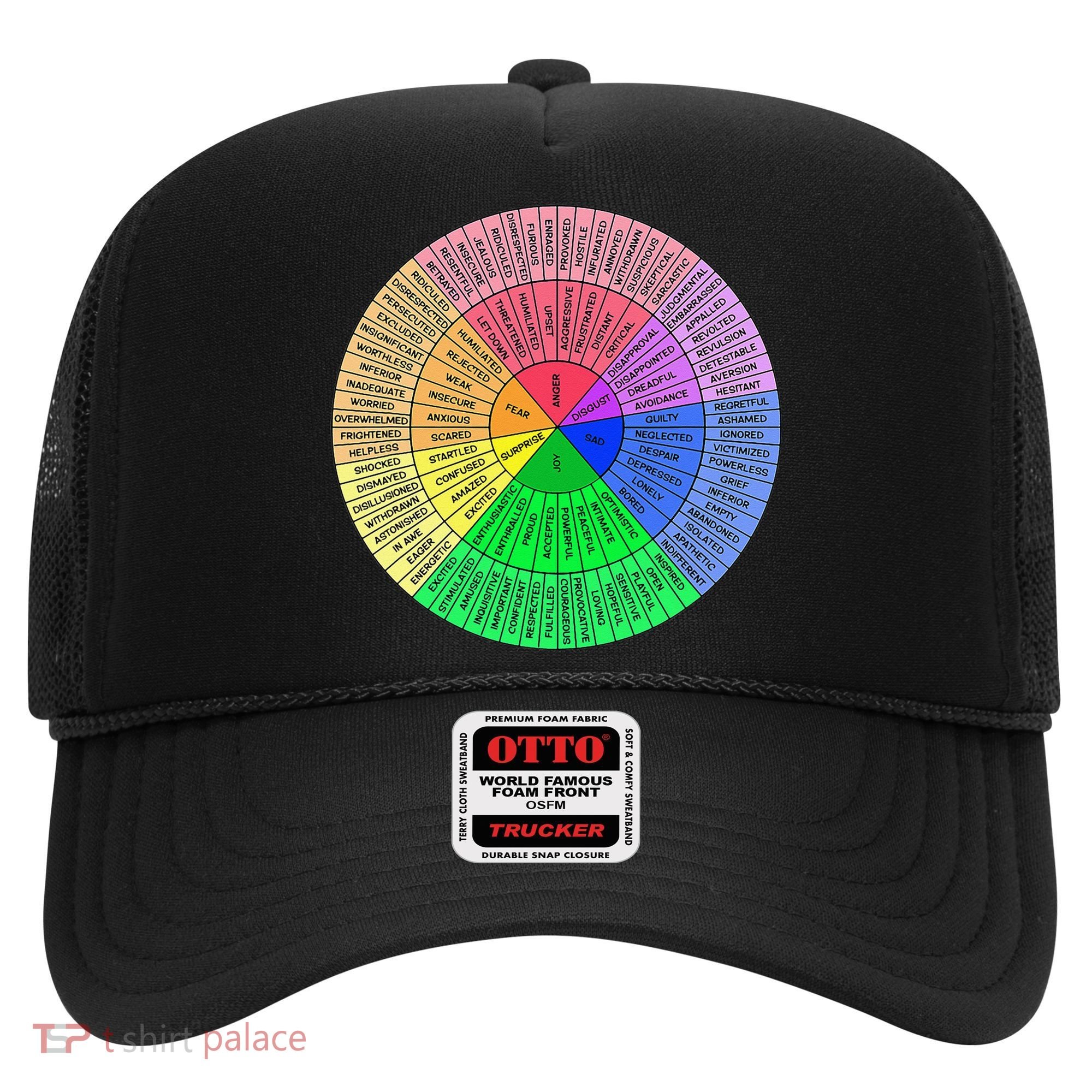 Feelings Wheel Emotion Chart Mental Health Therapy Chart Hat