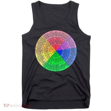 Feelings Wheel Emotion Chart Mental Health Therapy Chart Tank Top
