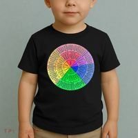 Feelings Wheel Emotion Chart Mental Health Therapy Chart Toddler T-Shirt thumb 2