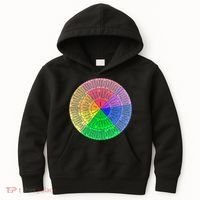 Feelings Wheel Emotion Chart Mental Health Therapy Chart Kids Hoodie thumb 0
