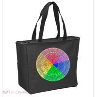 Feelings Wheel Emotion Chart Mental Health Therapy Chart Tote Bag thumb 2