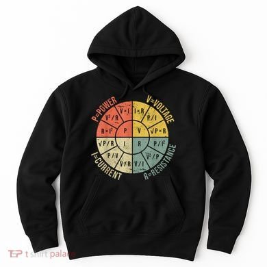 Formula Wheel Electrical Engineering Electricity Ohm's Law Hoodie
