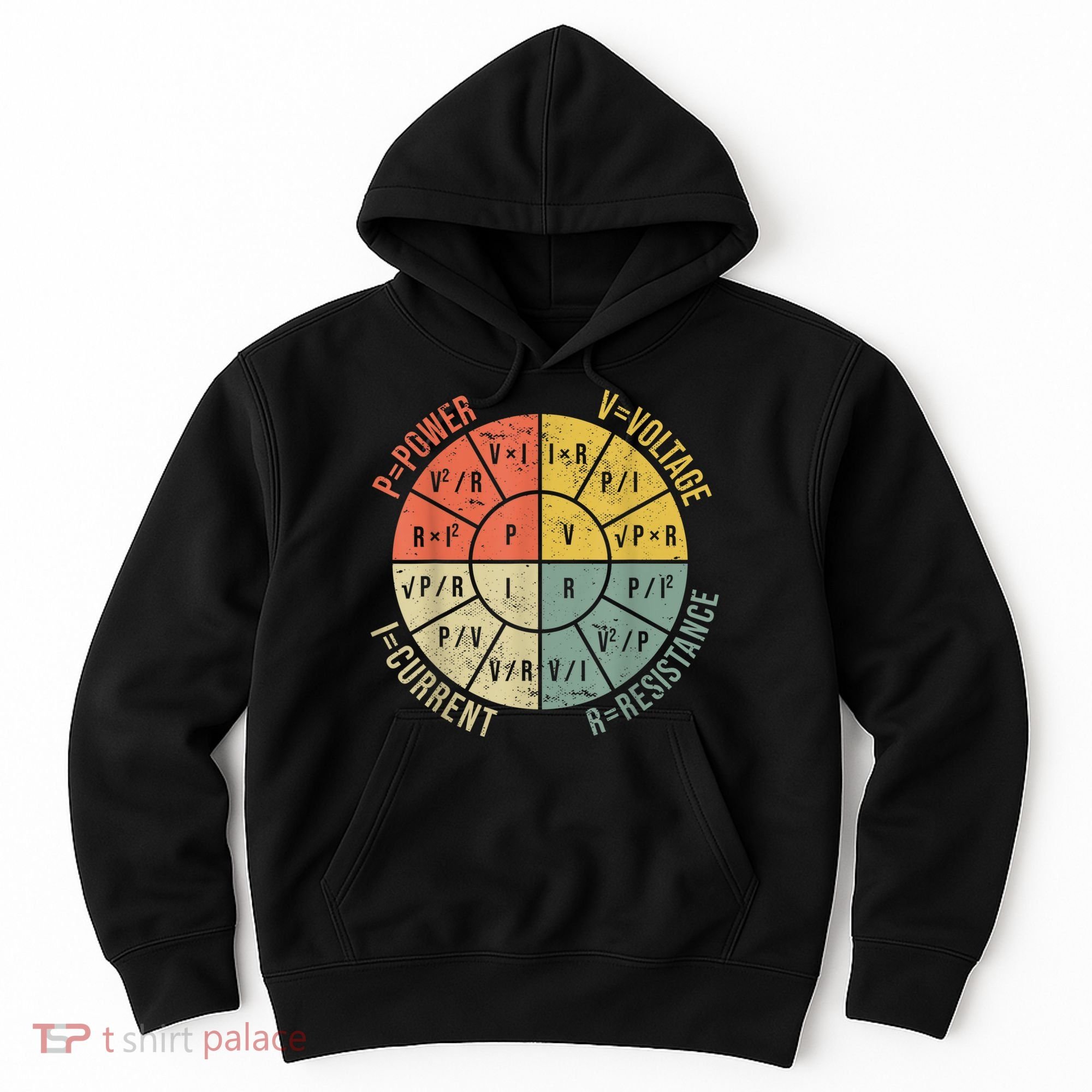 Formula Wheel Electrical Engineering Electricity Ohm's Law Hoodie