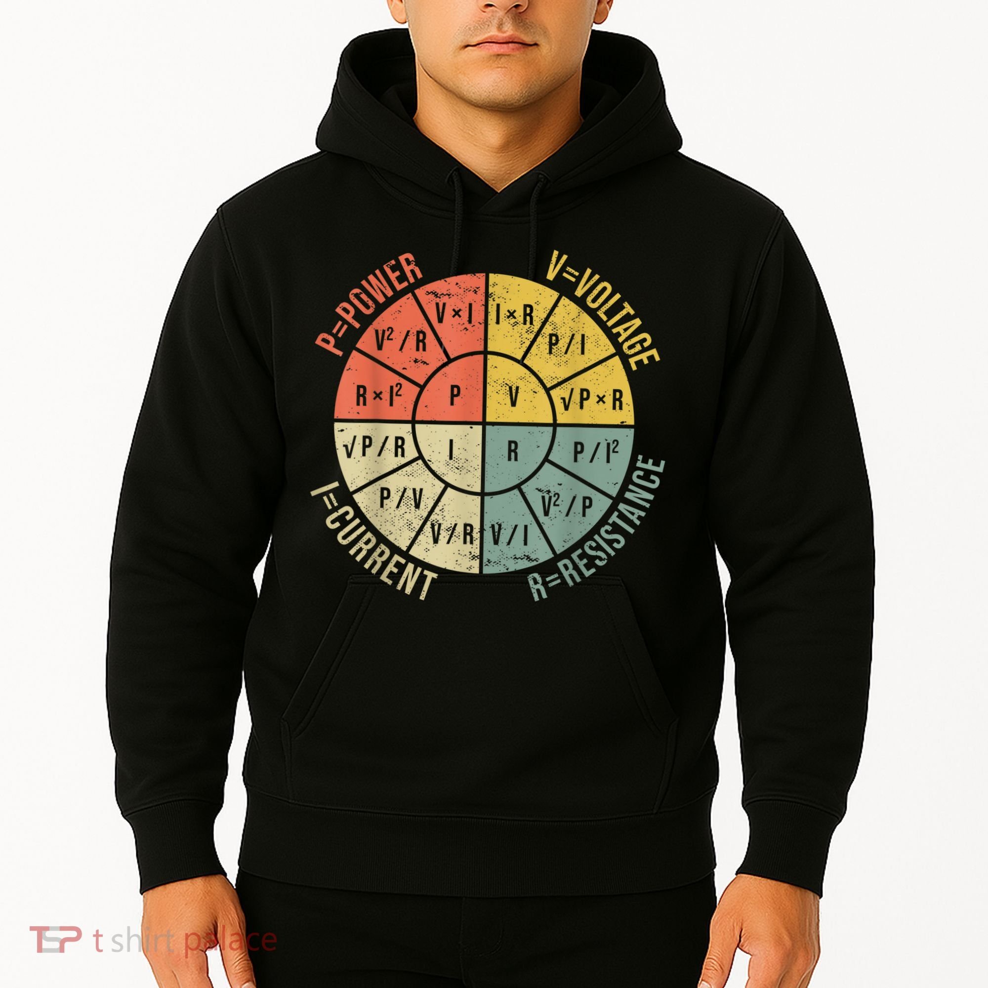 Formula Wheel Electrical Engineering Electricity Ohm's Law Hoodie