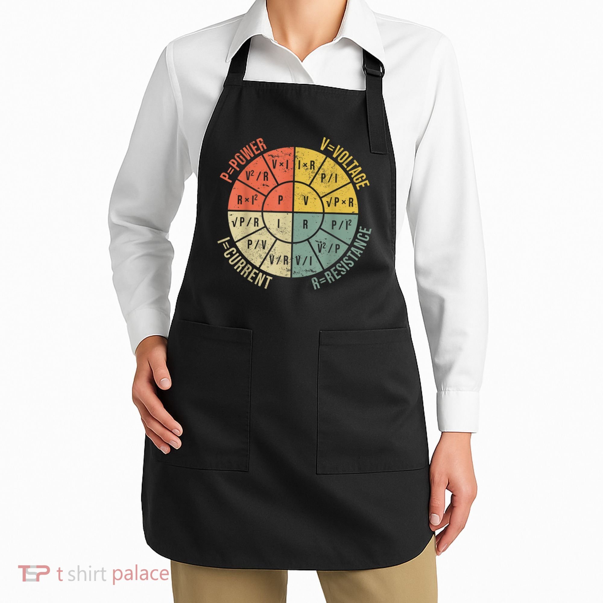 Formula Wheel Electrical Engineering Electricity Ohm's Law Apron
