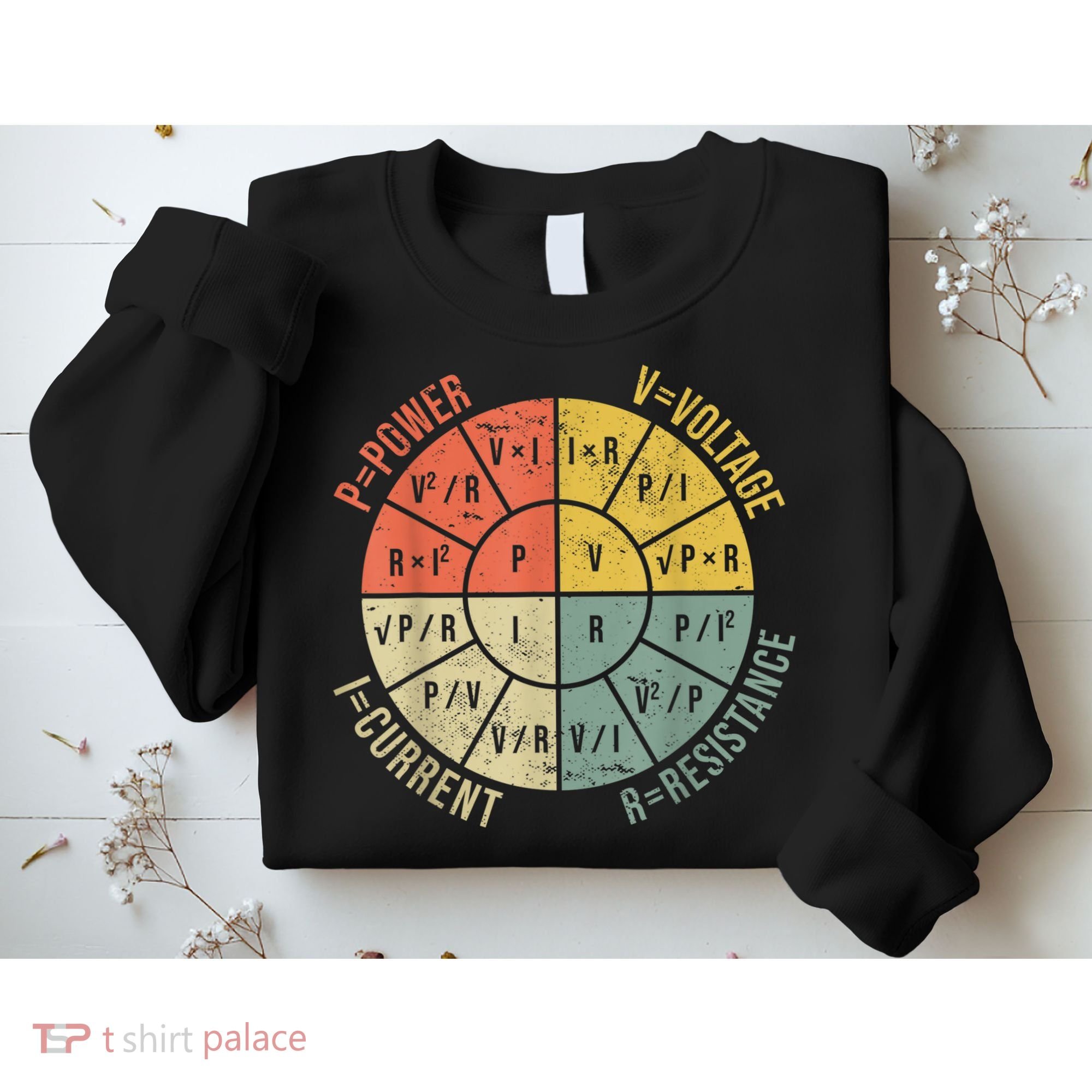Formula Wheel Electrical Engineering Electricity Ohm's Law Sweatshirt