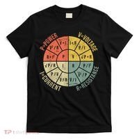 Formula Wheel Electrical Engineering Electricity Ohm's Law T-Shirt thumb 0