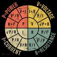 Formula Wheel Electrical Engineering Electricity Ohm's Law Bucket Hat thumb 4