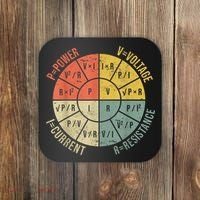 Formula Wheel Electrical Engineering Electricity Ohm's Law Coaster thumb 0