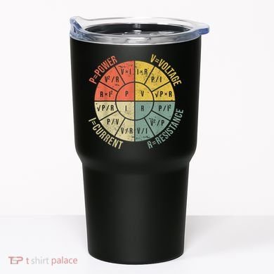 Formula Wheel Electrical Engineering Electricity Ohm's Law Tumbler