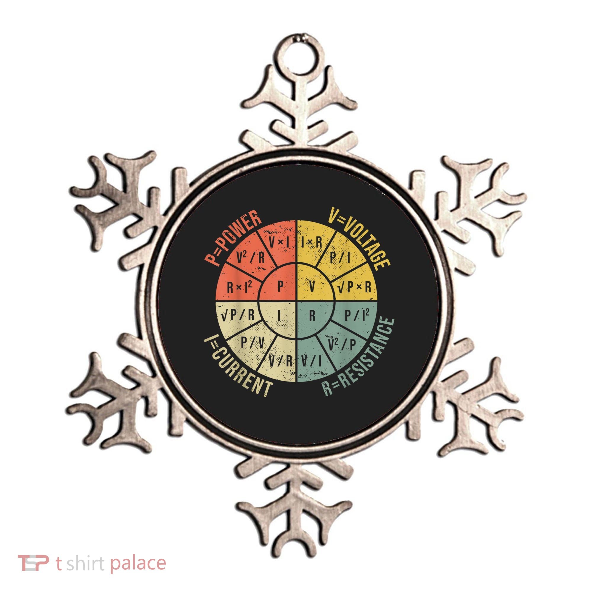 Formula Wheel Electrical Engineering Electricity Ohm's Law Ornament