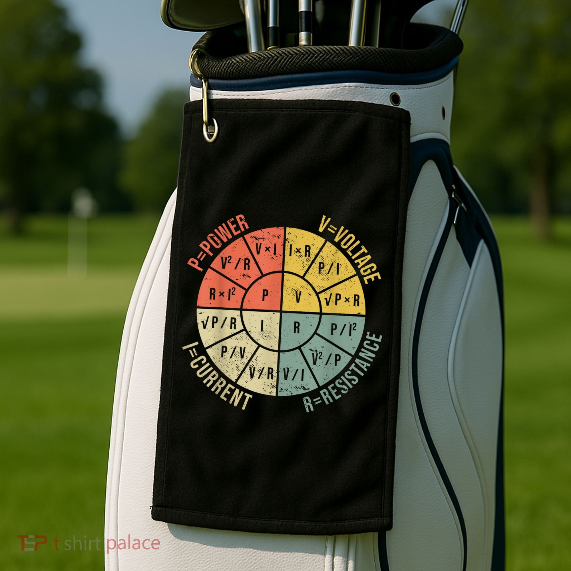Formula Wheel Electrical Engineering Electricity Ohm's Law Golf Towel