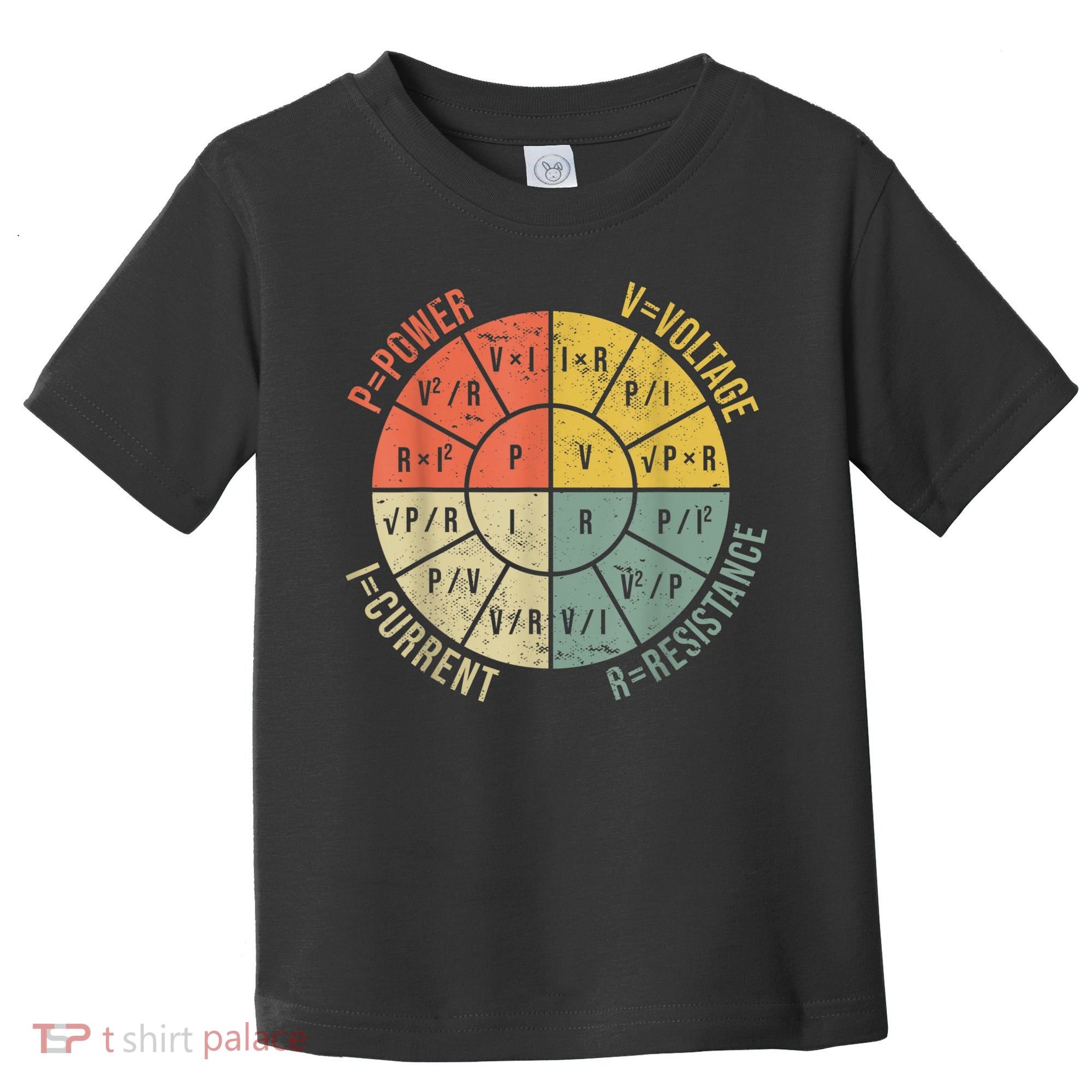 Formula Wheel Electrical Engineering Electricity Ohm's Law Toddler T-Shirt