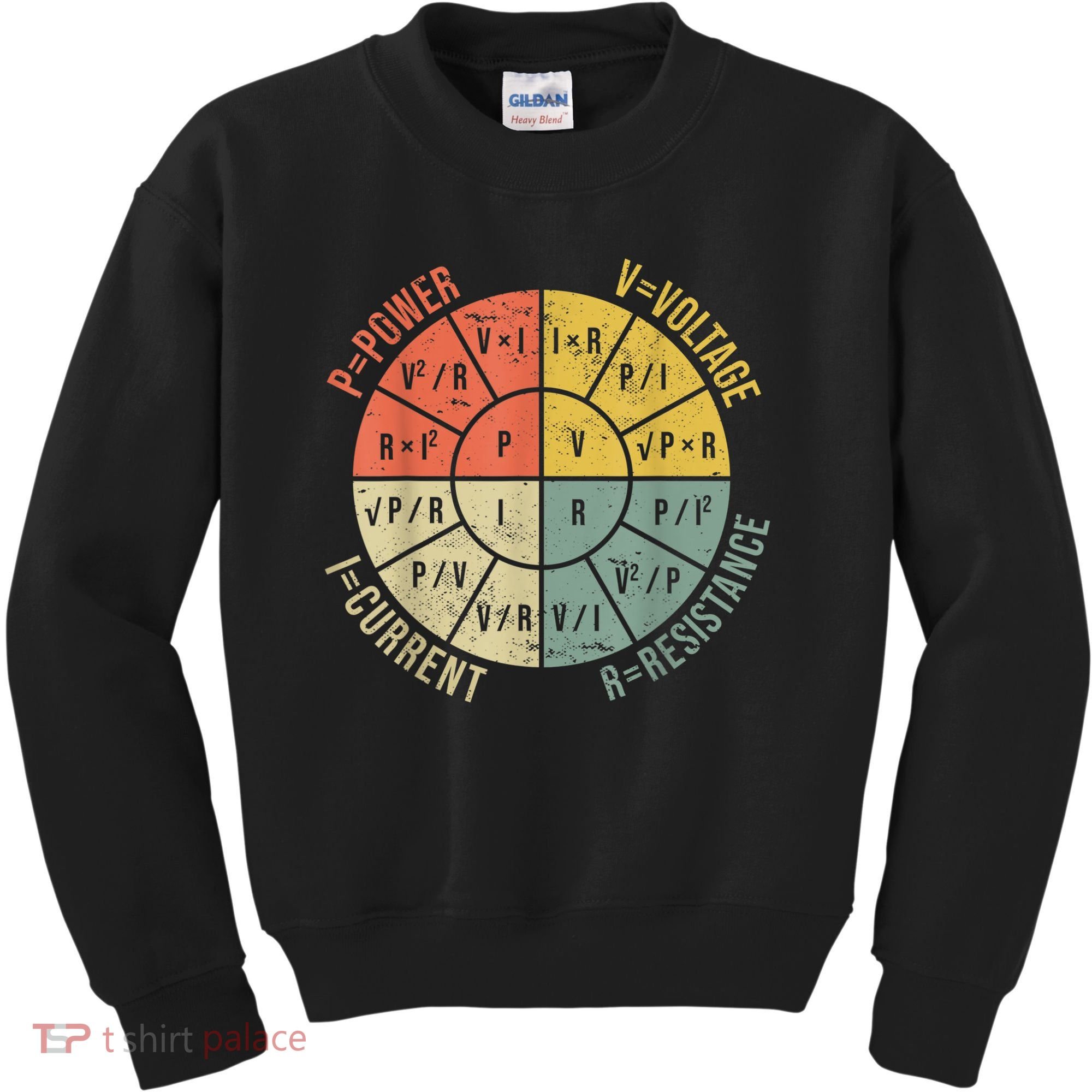 Formula Wheel Electrical Engineering Electricity Ohm's Law Kids Sweatshirt