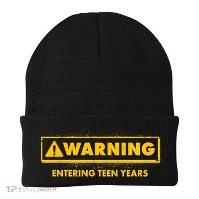Funny Warning Entering Teen Years Beanie